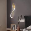 Світлодіодне золоте бра з гнучким неоном довжина 80 см