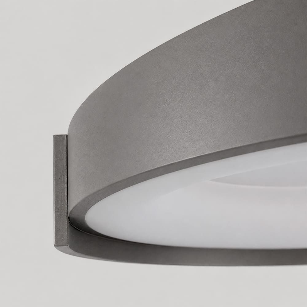 Стельовий LED-світильник у сірому корпусі на три режими Ø50х12 см 1906C-500 Grey