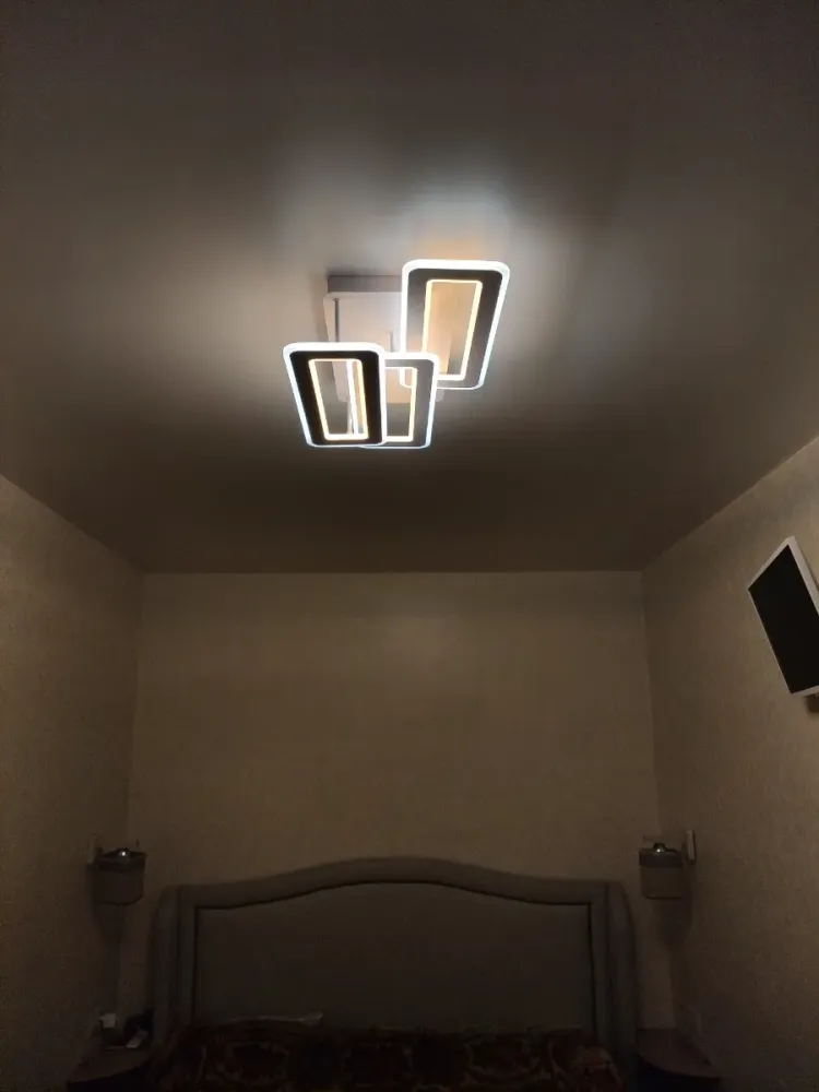 Світлодіодна люстра з пультом та мобільним додатком TRIPLEX DOUBLE 110W