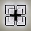 LED люстра на 4+4 квадрати в чорному кольорі A 2727/4 RGB BR BK