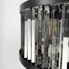 Люстра кришталева BLACK KAGE з графітовими пластинами MJ 160 BK 60 см