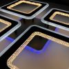 Люстра світлодіодна з пультом та додатком для телефону OVAL DOUBLE RGB 104+20W 5S чорна