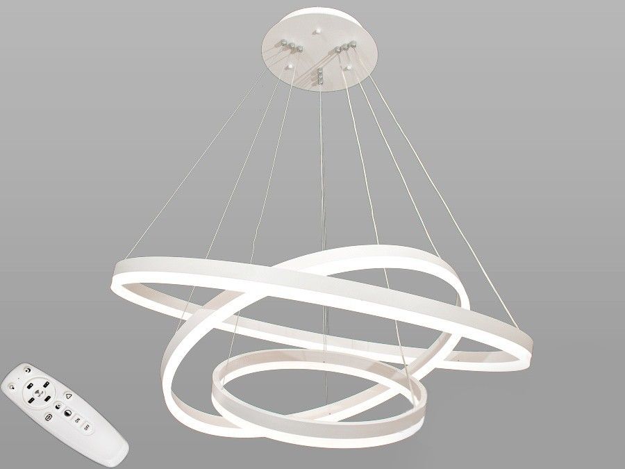 Люстра підвісна світлодіодна  D8174-800+600+400WH dimmer