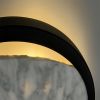 Сучасна модель чорного бра Eclipse wall з мармуровим камінням WA221-240 BK