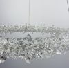 Сучасна світлодіодна люстра серії Crystal Shell в кольорі латунь в діаметрі 35 см