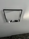 Люстра світлодіодна чорно-біла з пультом та 2 спотами GEOMETRIA 100W 2S