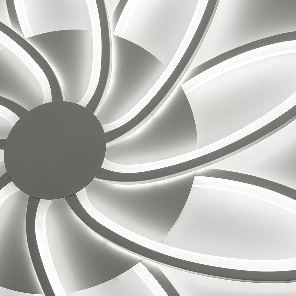 Люстра світлодіодна з пультом управління LORENA 150W 9R біла