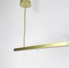 Світлодіодна люстра із метеликами  D 1201L золота 120 см довжина