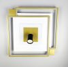 Стельова LED люстра квадратної форми