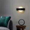 Чорне бра з овальним розсіювачем W 206 - 250*130 BK (круг)
