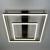 Сучасний LED-світильник у чорному корпусі із двох квадратів 50х50 см