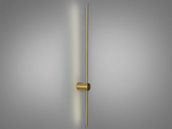 Cучасне світлодіодне бра для зали, 10W, латунь 2039/1000 brass