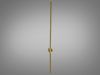 Cучасне світлодіодне бра для зали, 10W, латунь 2039/1000 brass
