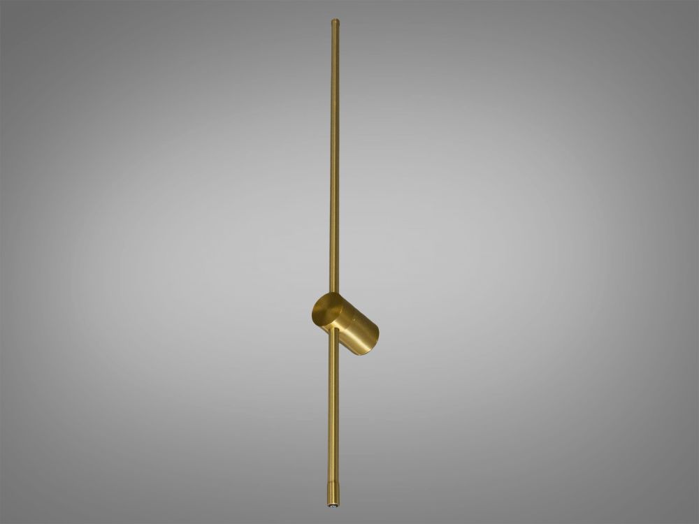Настінний світлодіодний світильник - бра 2042/1000 brass латунь з вимикачем на корпусі
