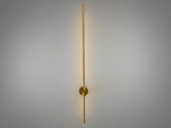 Настінний бронзовий світлодіодний світильник - бра 2042/800 brass з вимикачем на корпусі
