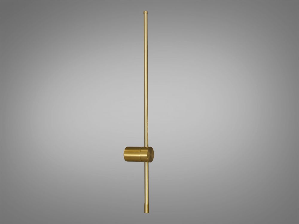 Настінний бронзовий світлодіодний світильник - бра 2042/800 brass з вимикачем на корпусі
