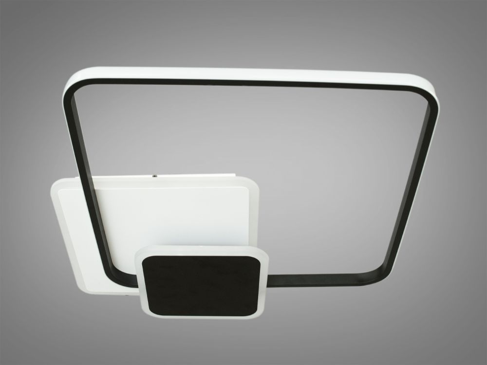 Світлодіодна люстра 95W 2124WH+BK