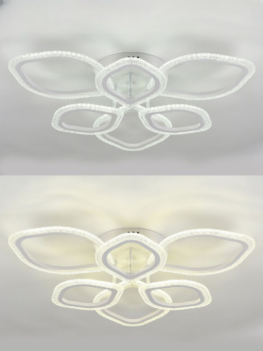 Люстра стельова світлодіодна з пультом та мобільним додатком AZALIA RGB 80W