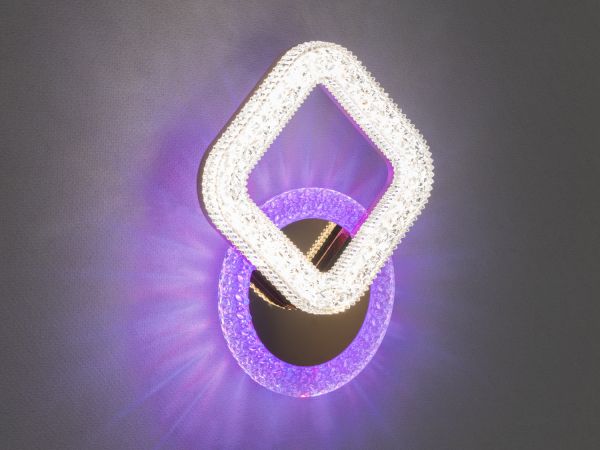 Привабливий Led світильник з кольоровою підсвіткою, 20W, золото