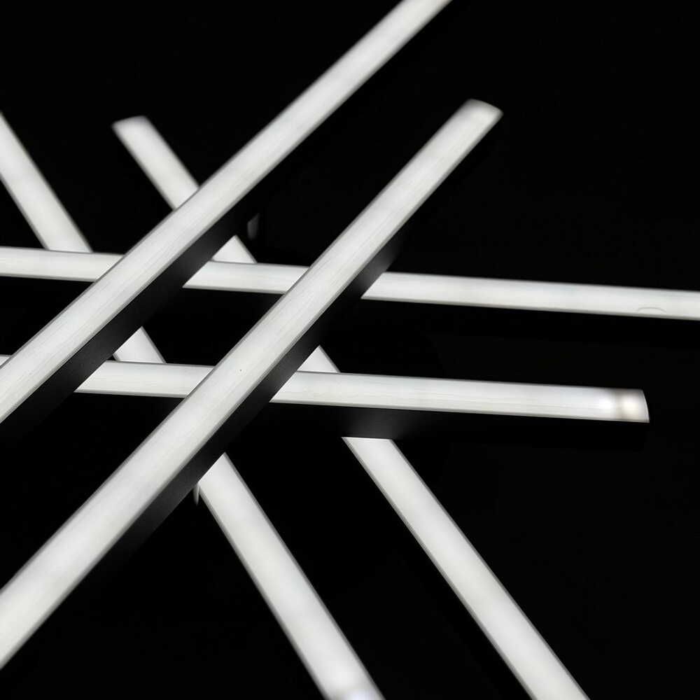 Смарт люстра з пультом керування ARMANI Ø 64 см 90 Вт чорного кольору