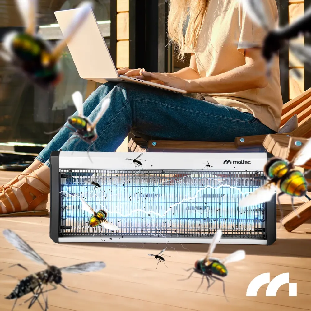 Знищувач комах - мухоловка до 200 м2 Maltec 60W Польща