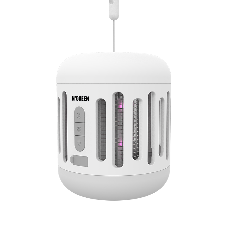 Лампа від комарів портативна з Bluetooth динаміком на акумуляторі Noveen IKN863 LED IPX4