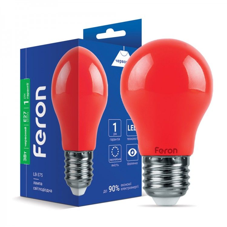 Led лампа FILAMENT LB-375 3Вт E27 червона