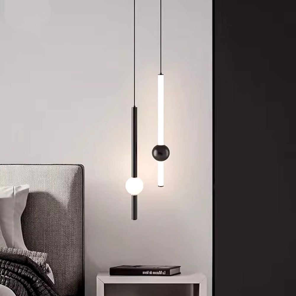 Led світильник чорний у вертикальній формі 60 см на 3 режими YG 517B/600 VL BK