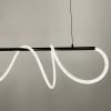 Чорна видовжена люстра з гнучкою LED стрічкою 140 см Y 410-1200 BK