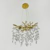 Вишукана золота люстра DIAMINA з кришталевим камінням Ø 50 см 33007-460 GD