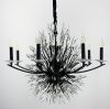 Кришталева чорна люстра Lily Buds на 8 ріжків-підсвічників MD 8058-8 Black