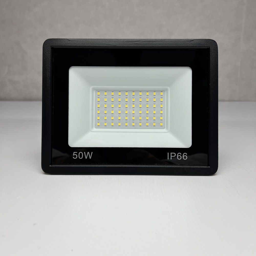 Прожектор світлодіодний вуличний FL-50W 5000K BLACK IP65