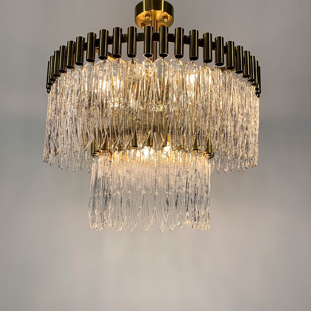 Люстра кришталева CRYSTAL ICICLE на 9 ламп MJ 187-600 AB