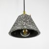 Підвісний сірий бетонний світильник TERRAZZO CONO