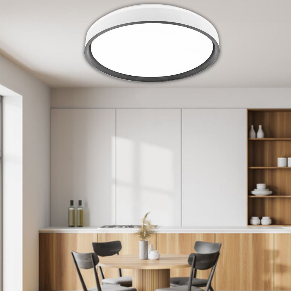 Світлодіодний світильник з пультом Smart MODERN 1-ESP-2003 45W Black&White