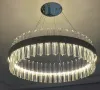 Люстра підвісна кришталева світлодіодна з пультом SOFIA 120W R HR