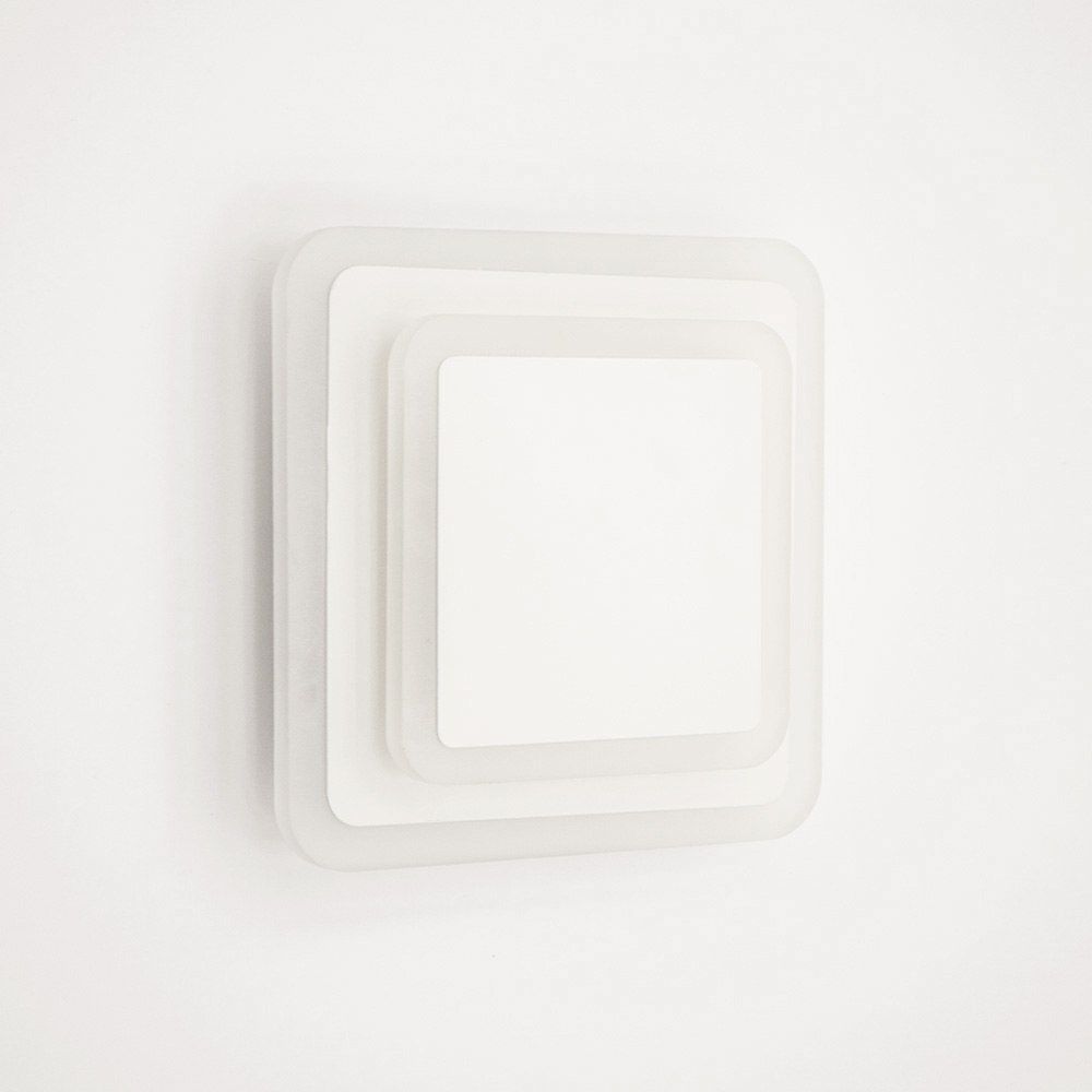 Світильник світлодіодний настінний, бра GEOMETRIA SQUARE 12W WHITE