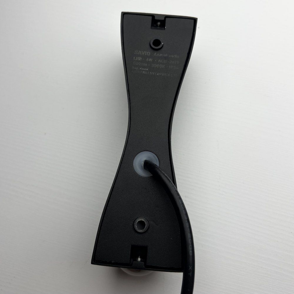 Світильник світлодіодний настінний, бра SAVIO 6W 3000K BLACK IP54