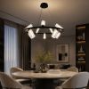 Кільцева Led люстра із 10 плафонами у чорному корпусі Ø70 см ZL3087/10