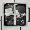 Стельова з пультом світлодіодна люстра GENNY SQUARE RGB 105W 4S чорна