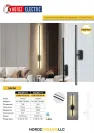 LED настінний світильник 62 см SALDA-10 10W 4200K IP20 чорний