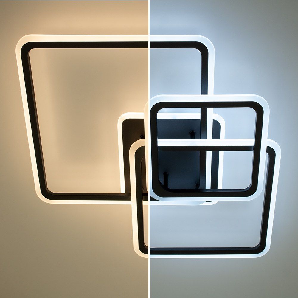 Люстра світлодіодна з пультом SONNE 90W чорна