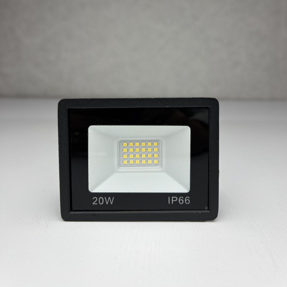 Прожектор світлодіодний вуличний FL-20W 5000K BLACK IP65