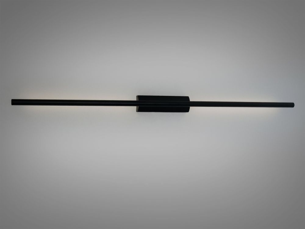 Настінне лінійне бра чорне 12 Вт 371/960BK Ø 97 см