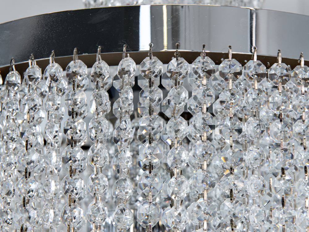 Люстра LED Diasha 376-400CH Хром двохрівнева потужність 70 Вт 376-400CH