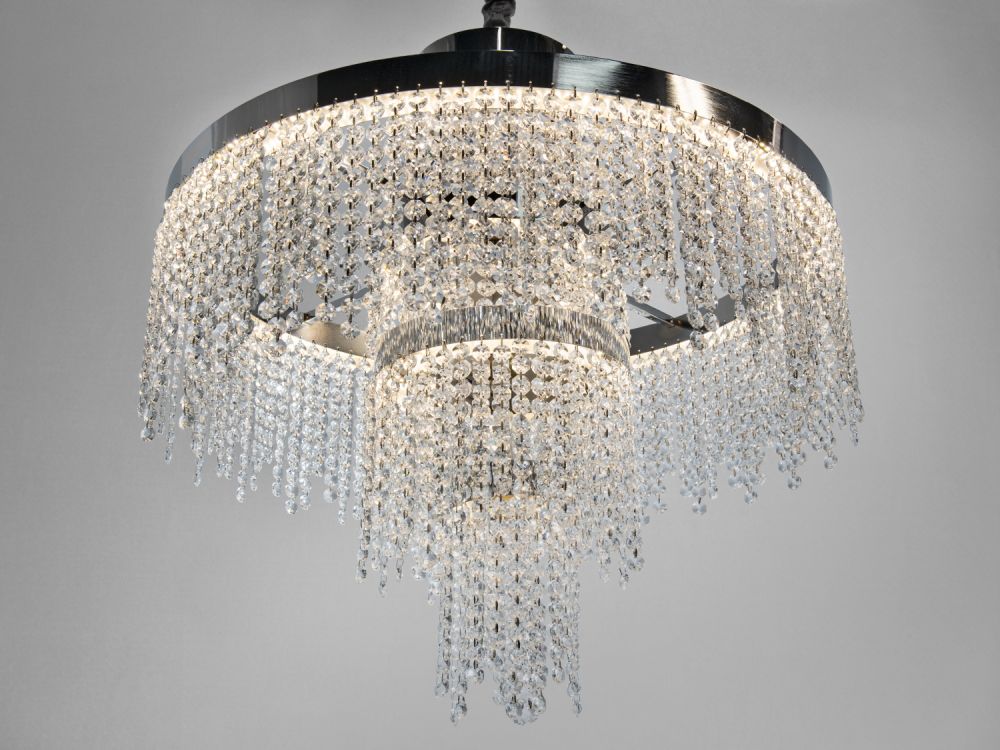 Кришталева люстра Diasha 376 хром 125Вт 376-600CH