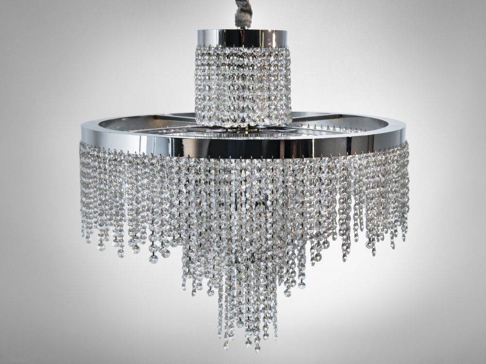 Кришталева люстра Diasha 376 хром 125Вт 376-600CH