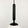 Підвісний чорний світильник з білим плафоном A 345/1 BK