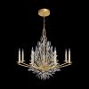 Кришталева золота люстра Lily Buds на 6 ріжків-підсвічників MD 8058-6 Gold
