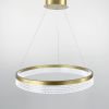 Дизайнерська LED люстра CO 5 золотий колір 40 см діаметр